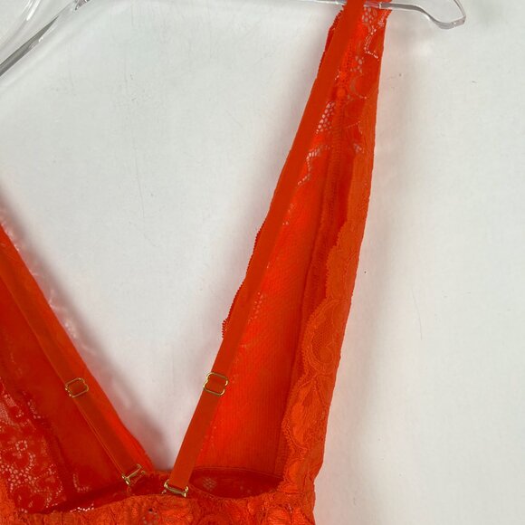 NWT We are HAH Comin' In HAHt Lace Bodysuit Burnt Orange Size XS NEW - Picture 12 of 14